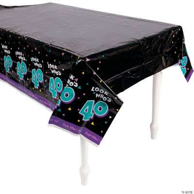 “Look Who's 40” Table Cover