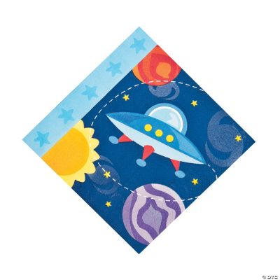 1st Birthday Rocket Lunch Napkins