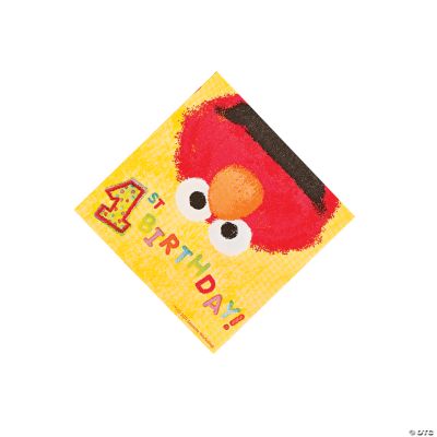 Sesame Street® Elmo’s 1st Birthday Beverage Napkins