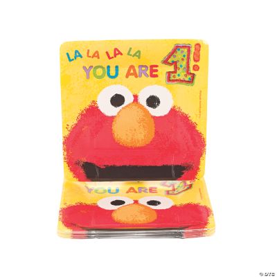 18 Sesame Street® Elmo's 1st Birthday Dessert Plates