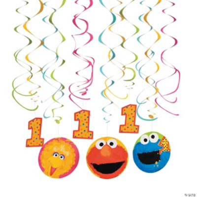 Sesame Street® 1st Birthday Dangling Swirls