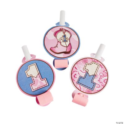 1st Birthday Pink Cowgirl Blowouts