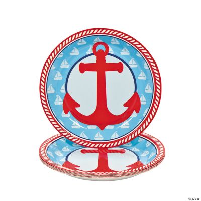 1st Birthday Sailor Dessert Plates