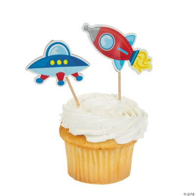 Large 1st Birthday Rocket Party Picks