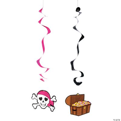 Pink Pirate Dangling Swirls