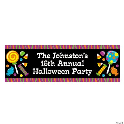 Personalized Halloween Treat Banner - Small