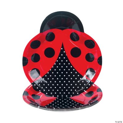 Ladybug Fancy-Shaped Dinner Plates