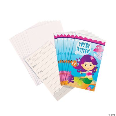 8 Mermaid Party Invitations