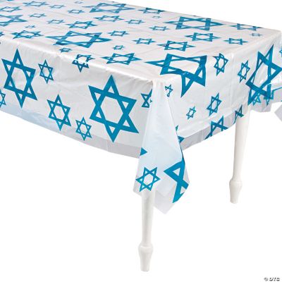 Clear Star Of David Print Table Cover