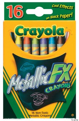 Crayola® 16 Pc. Metallic FX Crayons - Oriental Trading