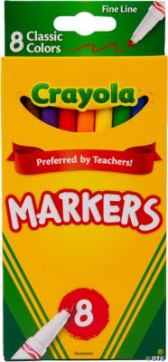 Crayola® 8-Color Classic Fine Tip Markers