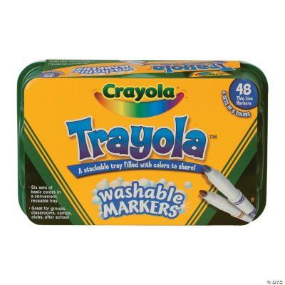 Crayola® Trayola™ Fine Tip Washable Markers