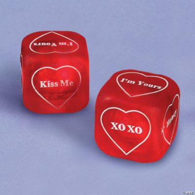 Rubber Valentine Dice
