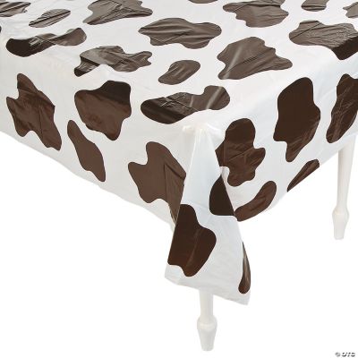 Plastic Cow Spots Table Covers