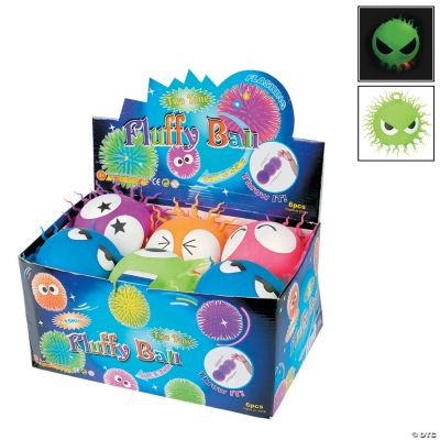 Rubber Flashing Puffer Balls With Eyes