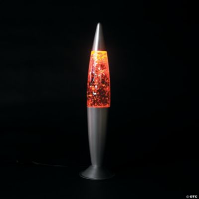 Red Plastic Large Transparent Sparkle Cone Lamps