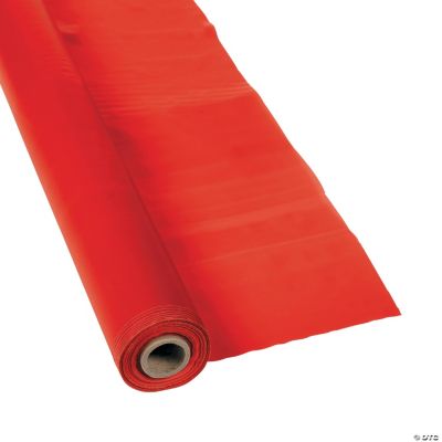 Red Extra Long Tablecloth Roll