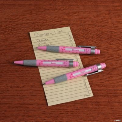 Pink Ribbon Message Pens