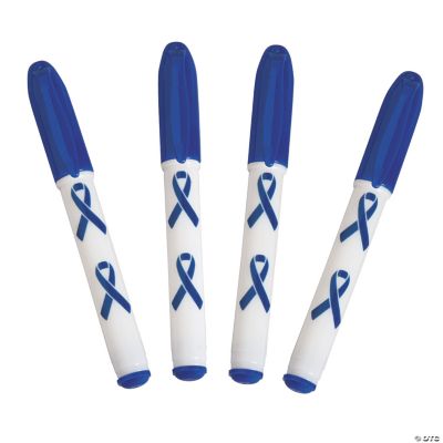 Blue Awareness Ribbon Mini Pens