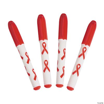 Red Awareness Ribbon Mini Pens