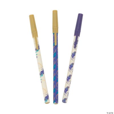 Peacock Feather Stick Pens