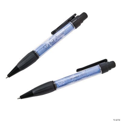 Personalized Blue & White Snowflake Pens