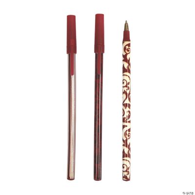Red On Red Wedding Pens