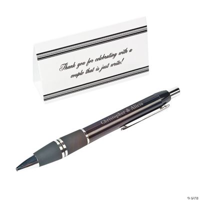 Triangle Cards With Personalized Pens