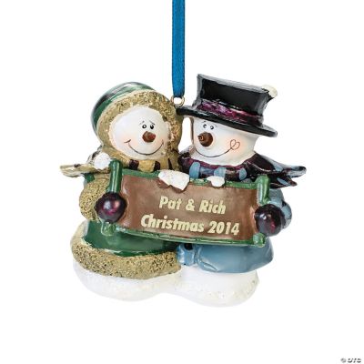 Snow Couple Ornament