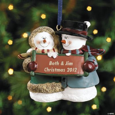 Snow Couple ornament