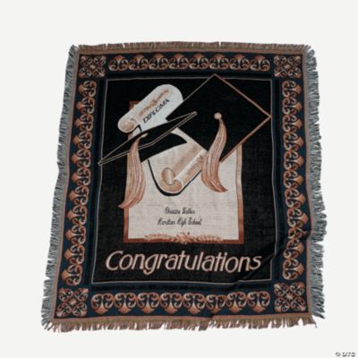 Personalized Graduation Throw