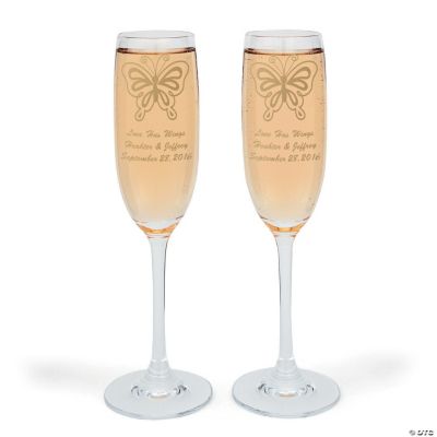 2 Personalized All Aflutter Flutes