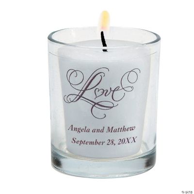 Personalized Stickers  Wedding Favors on Personalized    Love    Wedding Votive Holders  Lamps  Candles