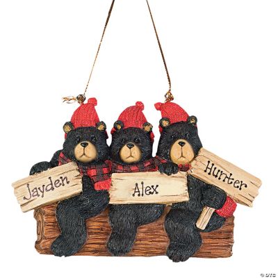 Black Bears Ornament - Three Bears
