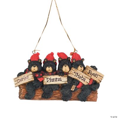 Black Bears Ornament - Four Bears