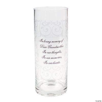Personalized Memorial Cylinder Vase