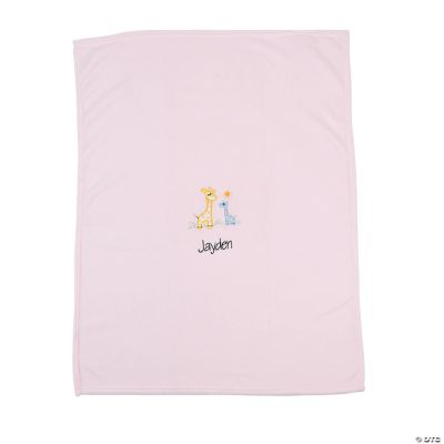 Personalized Pink Giraffe Blanket Oriental Trading Discontinued