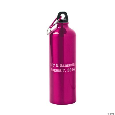 Personalized Pink Water Bottle