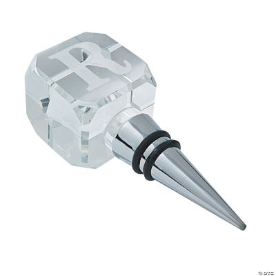 Personalized Clear Cube Wine Bottle Stopper