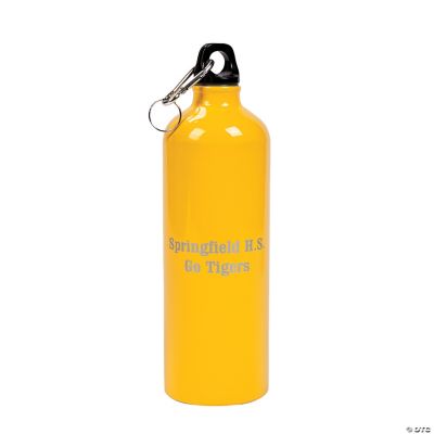 Yellow Personalized Aluminum Water Bottle
