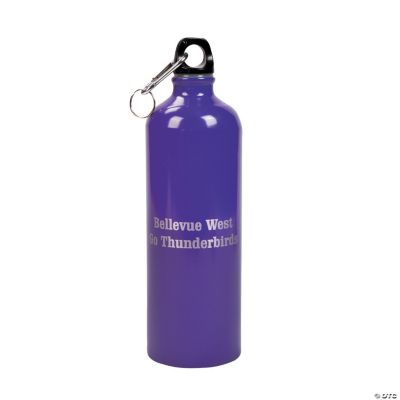 Personalized Purple Water Bottle