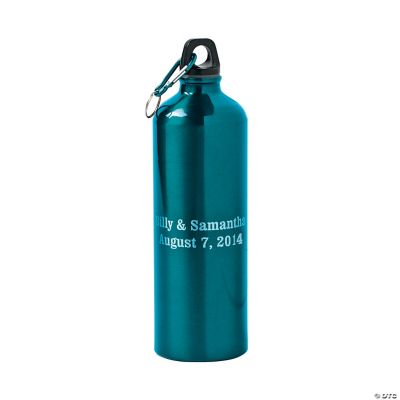 Personalized Teal Aluminum Water Bottle