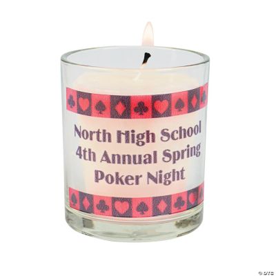 Personalized Casino Votive Holders