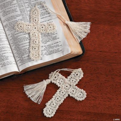 Crocheted Cross Bookmarks