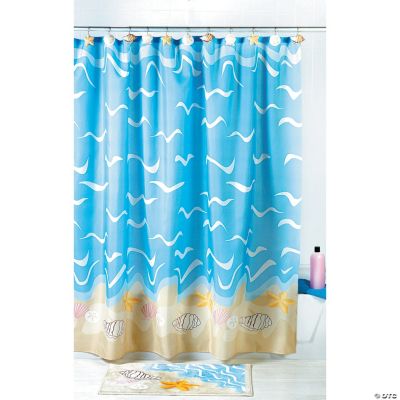 Seashell Shower Curtain or Seashell Curtain Hooks
