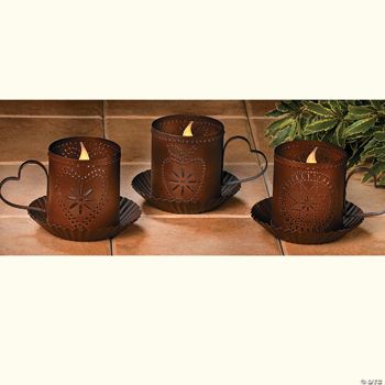 Rustic Cup Candleholders