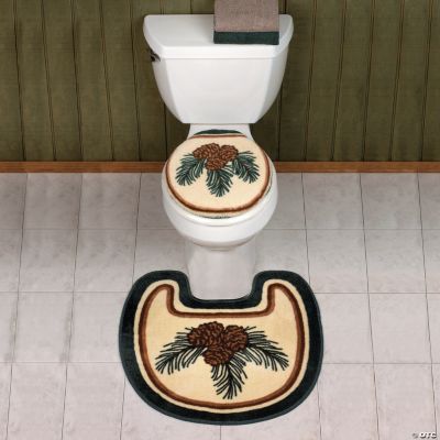 Lodge Toilet Lid Cover & Rug