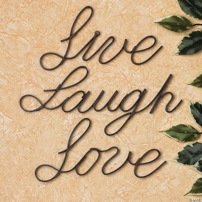 “Live”, “Laugh”, “Love” Wall Words