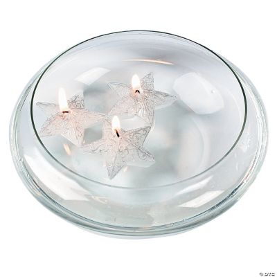 Silver Star-Shaped Floating Candles