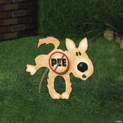 "No Pee" Yard Sign